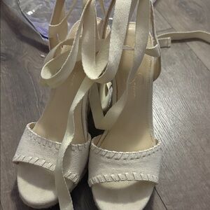 Jessica Simpson Cream Espadrille Sandals
